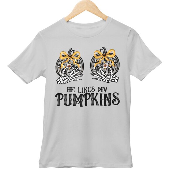 He Likes My Pumpkins Graphic Tee 🎃✨ - Picture 2 of 2